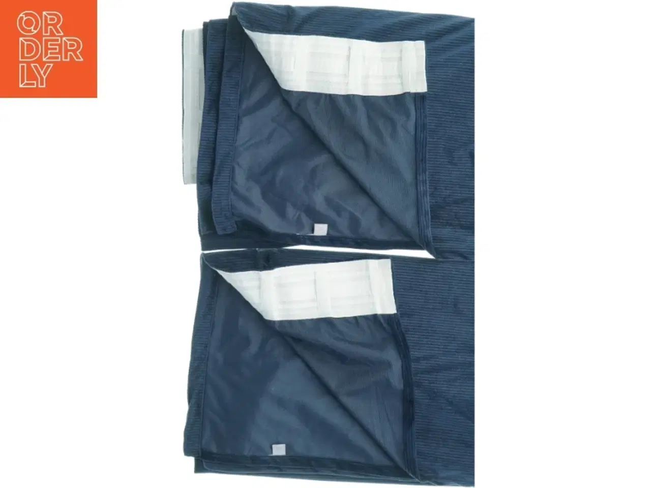 Billede 2 - Mørkeblå velour gardiner fra Jotex  (str. 222 x 150 cm)