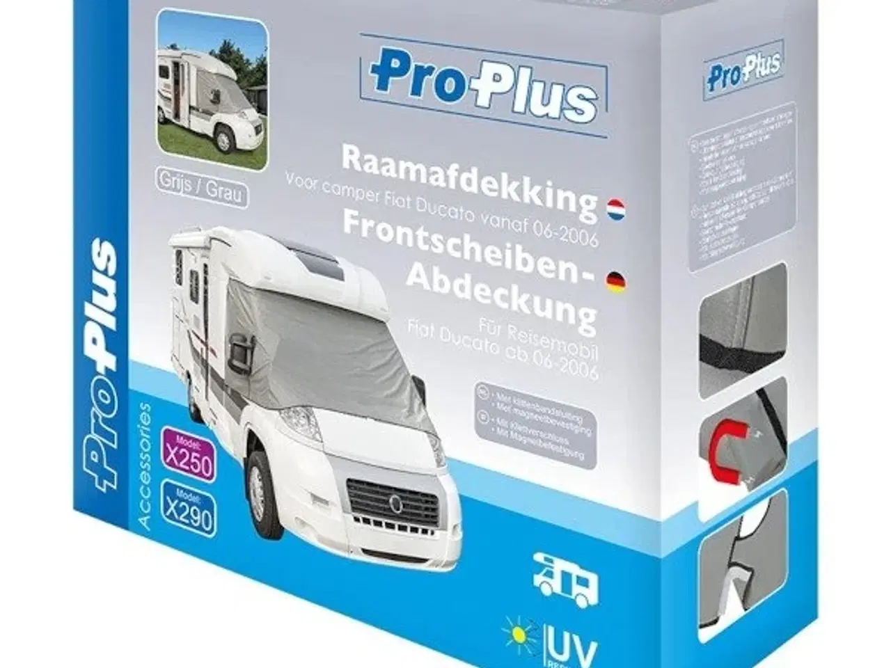 Billede 1 - Frontrudedækken til Fiat Ducato. 