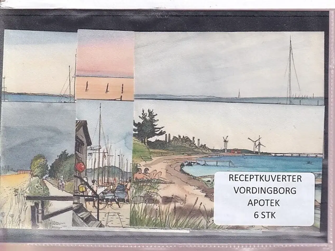 Billede 1 - Receptkuverter - Vordingborg Apotek - 6 Stk.