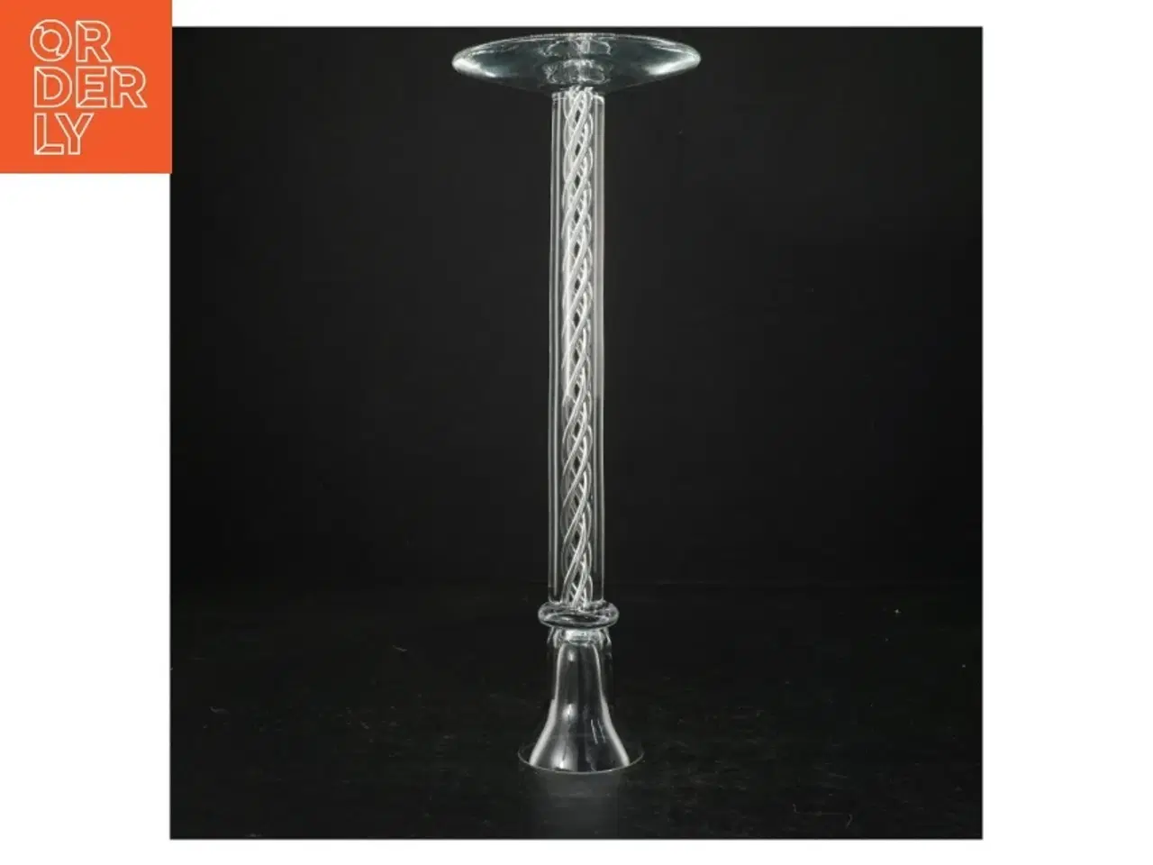Billede 2 - Glas lysestage (str. 31,5 cm)