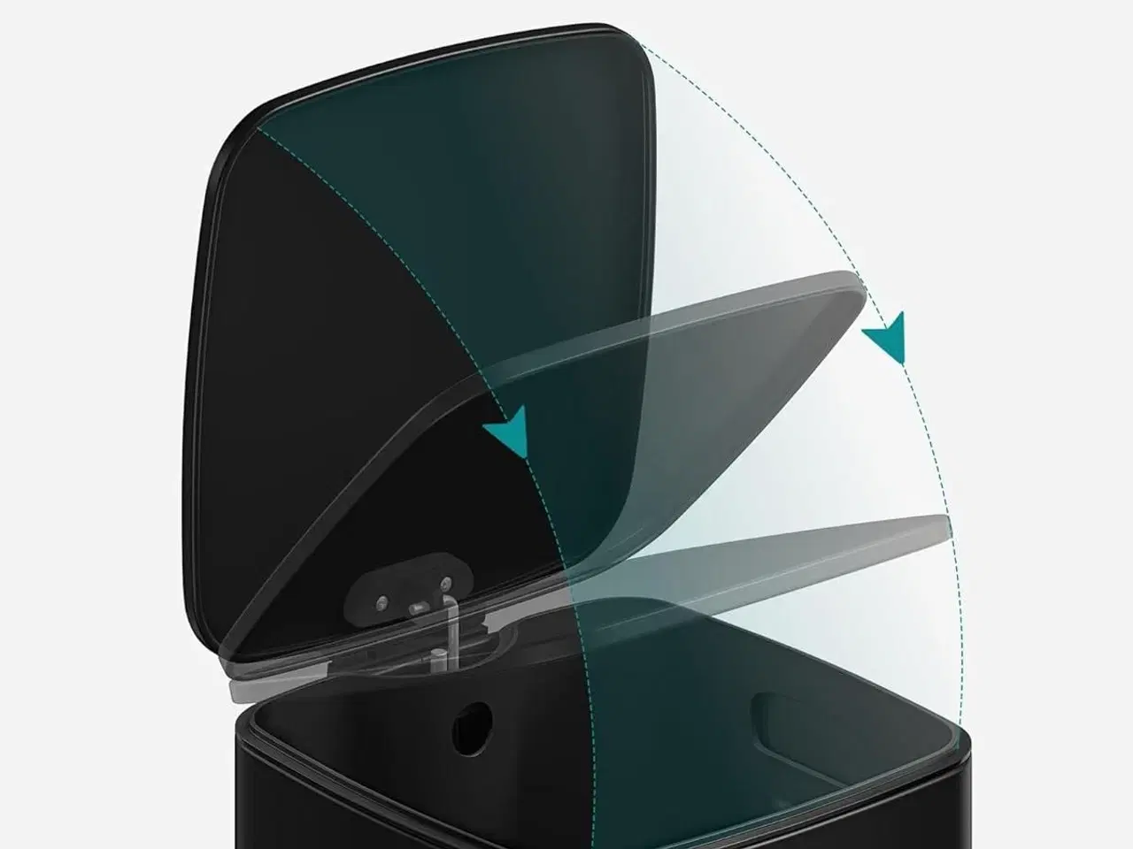 Billede 6 - Skraldespand 30 l køkkenpedalspand med inderspand, soft close, sort (LTB593B02)