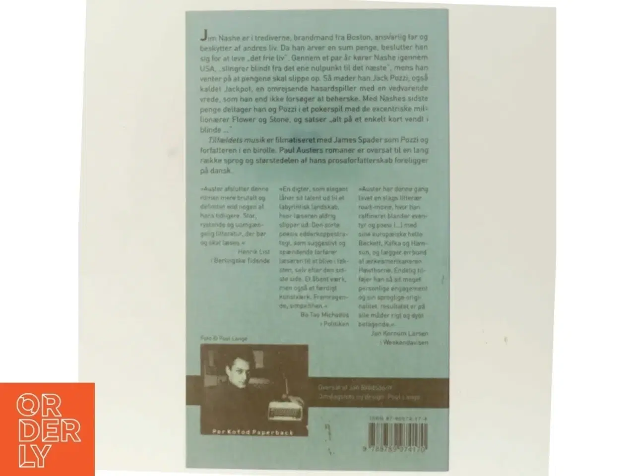 Billede 3 - Tilfældets musik : roman af Paul Auster (Bog)