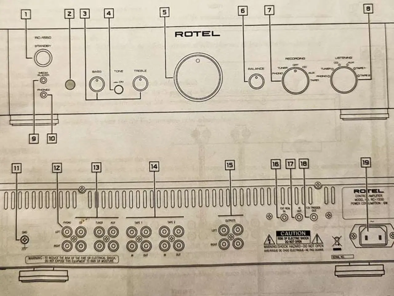 Billede 4 - Rotel RC-1550 forforstærker, Aalborg