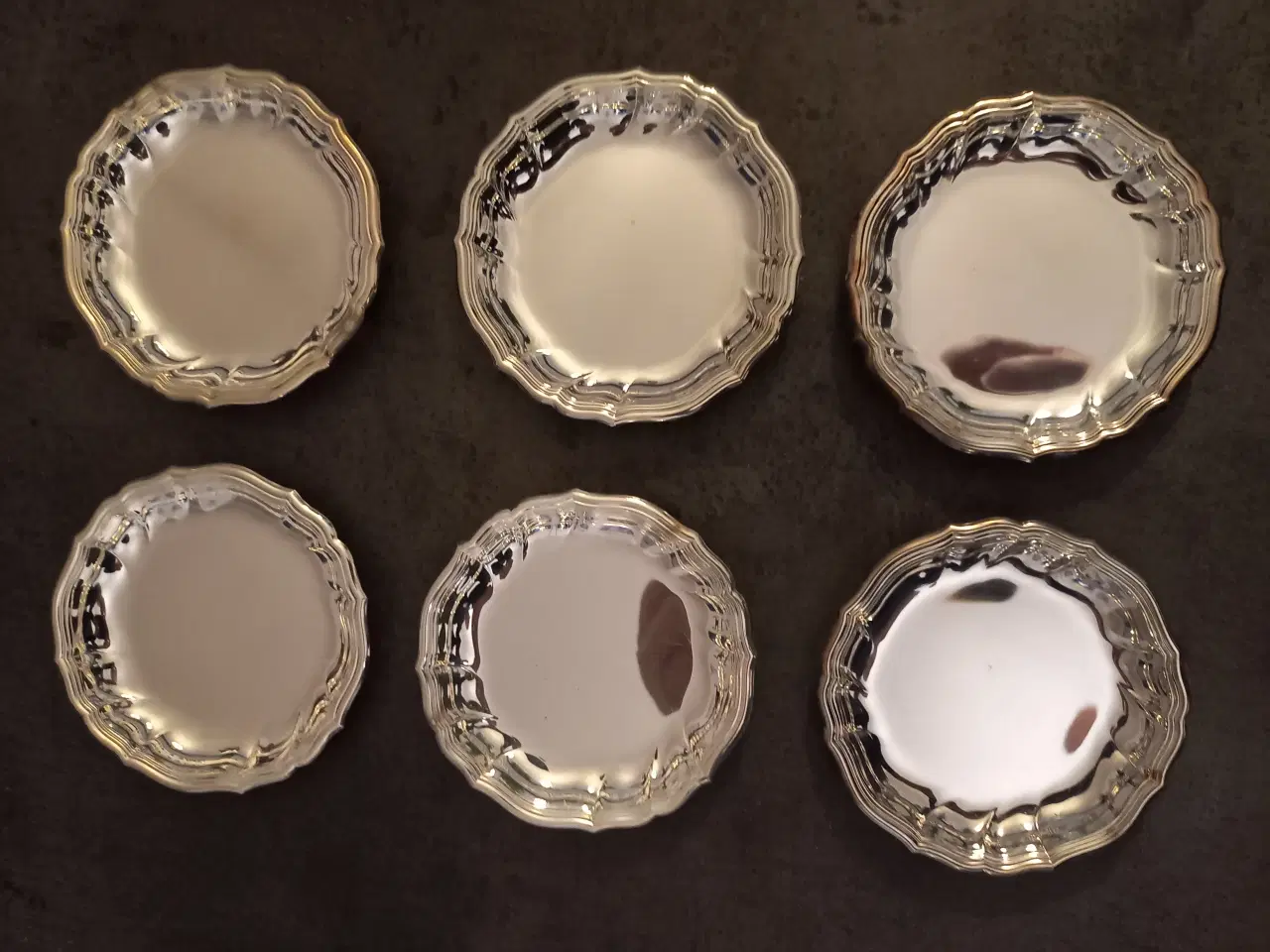 Billede 1 - Glasbakke – Sølvplet - 82 mm