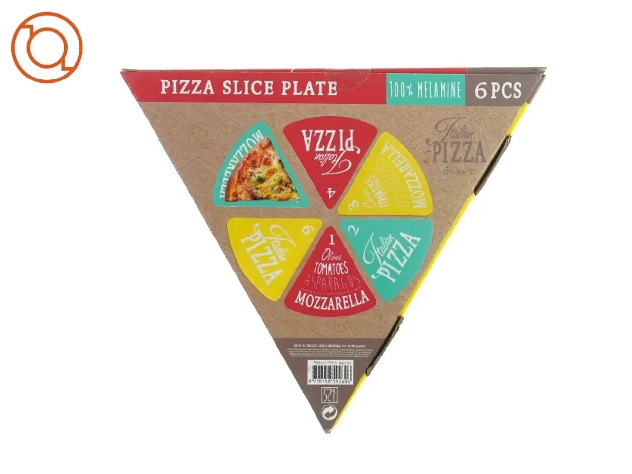 Billede 2 - nye Pizza slice plate (str. 23 x 22cm)