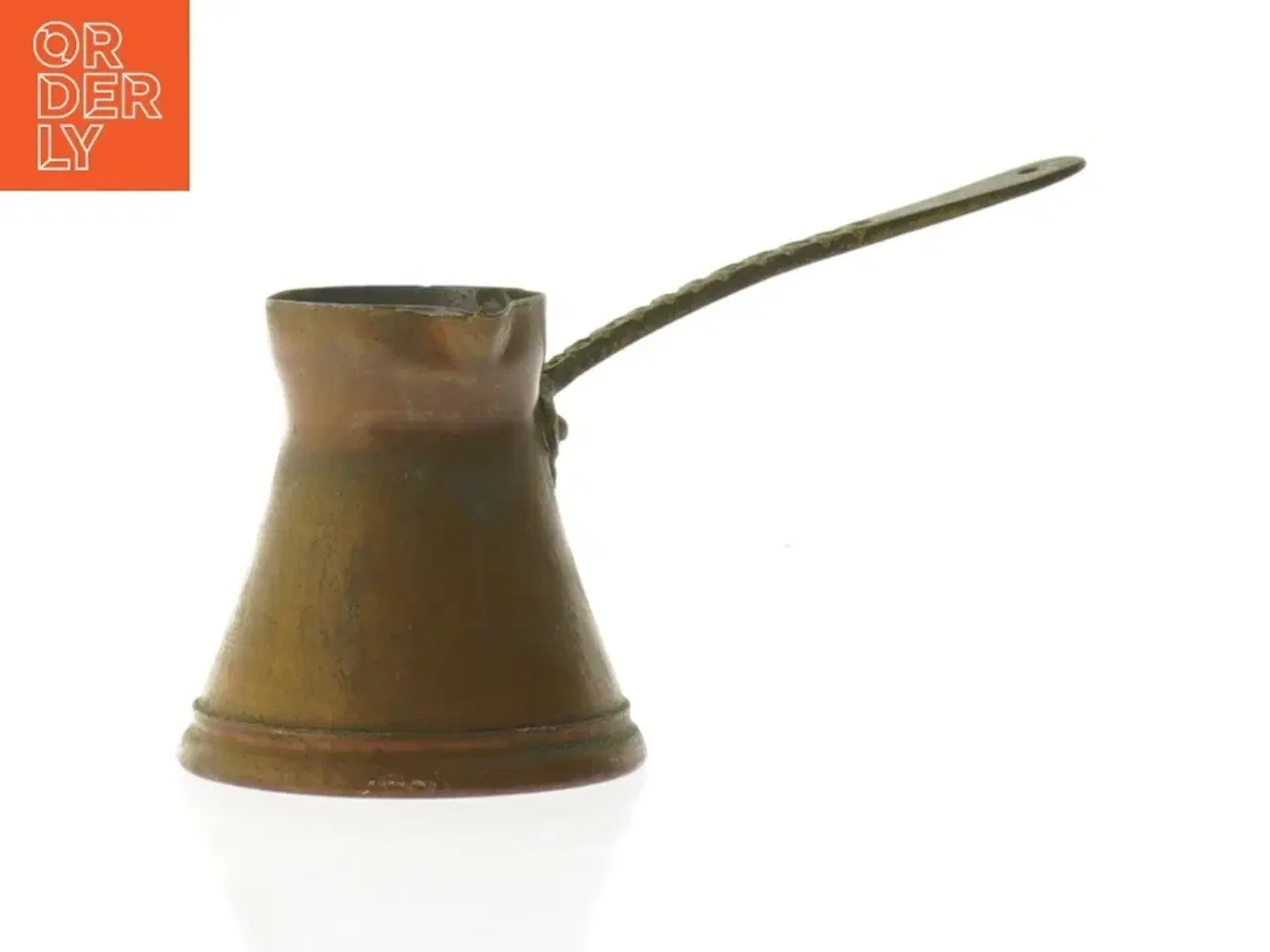 Billede 4 - Gammel messing kande på hank (str. 6 x sx cm)