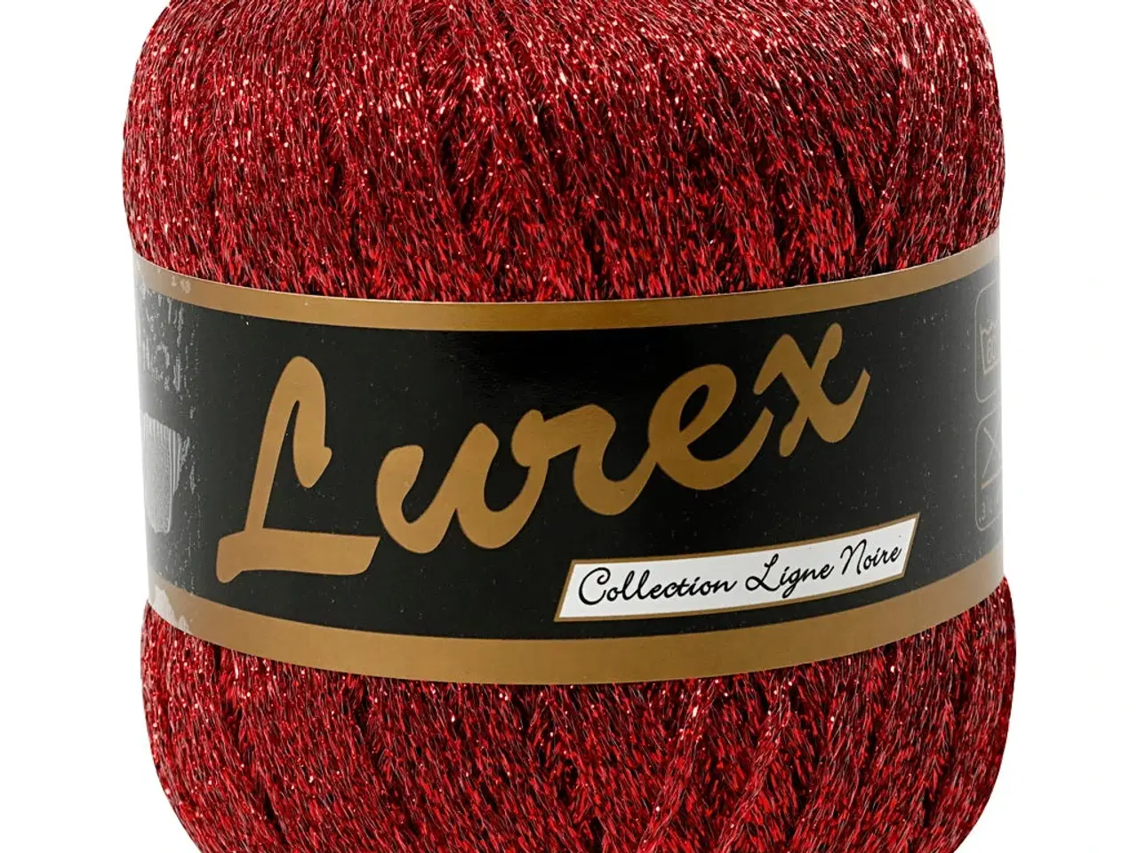 Billede 1 - Lurex Garn, L: 160 M, rød, 25g/ 1 ngl.