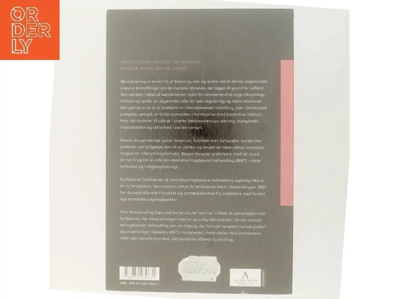 Billede 3 - Mentaliseringsbaseret behandling af borderline-personlighedsforstyrrelse : en praktisk guide (Bog)