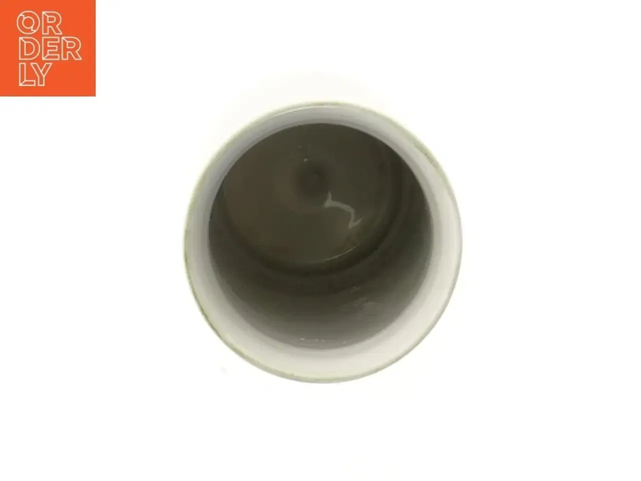 Billede 2 - Porcelæn vase med blomsterdekoration (str. Ø 7x17 cm)