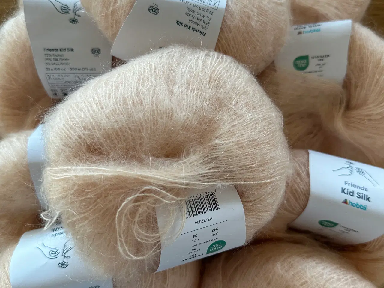 Billede 1 - 250 g. Kid Silk. Røgfrit 