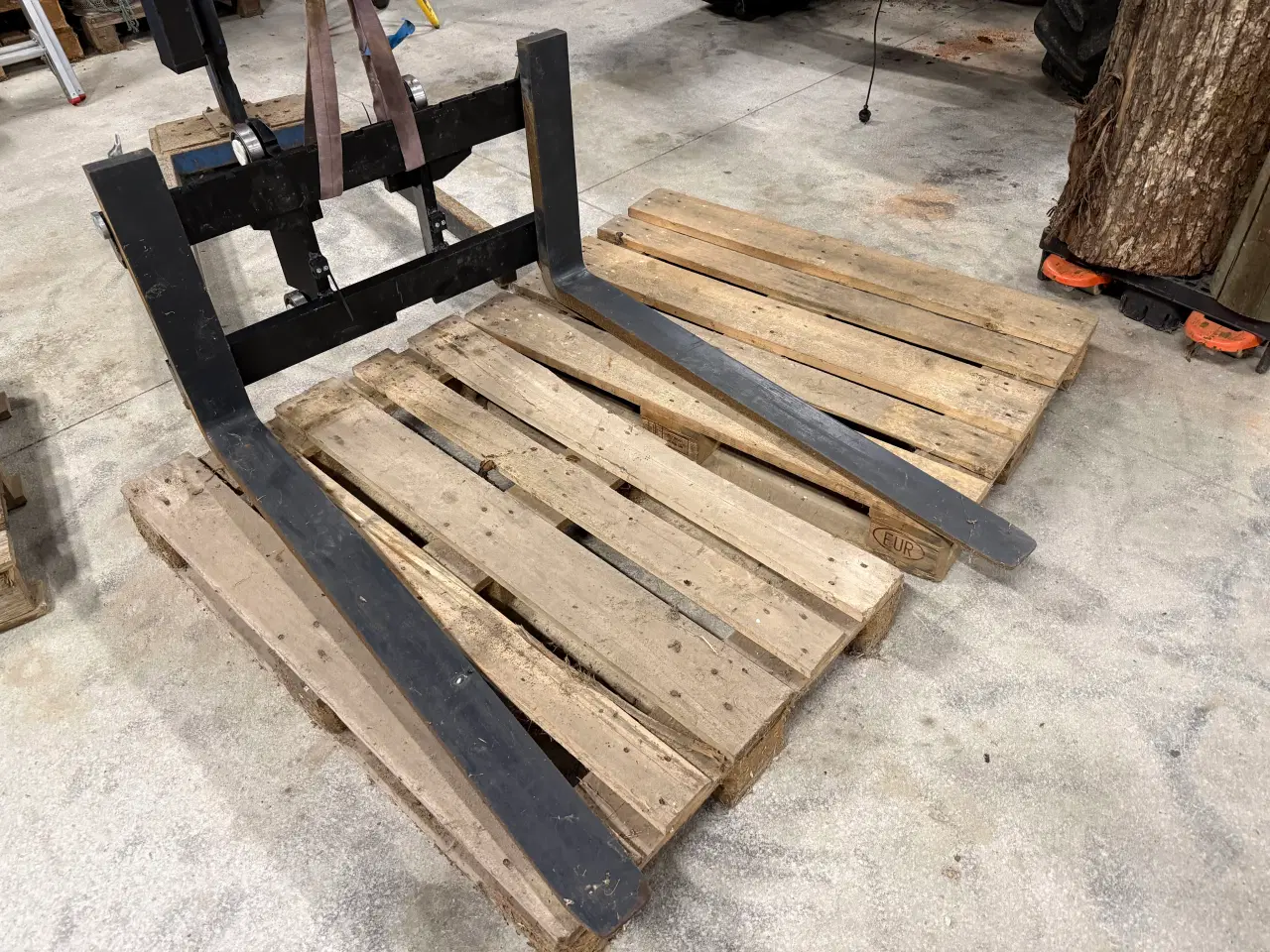 Billede 6 - Pallegafler på slæde 120cm