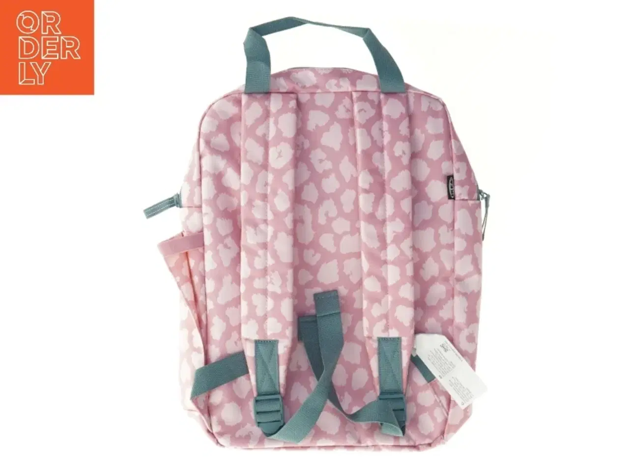 Billede 2 - Lyserød og grå børne rygsæk med dyremønster fra IKEA (str. 40 x 32 cm)