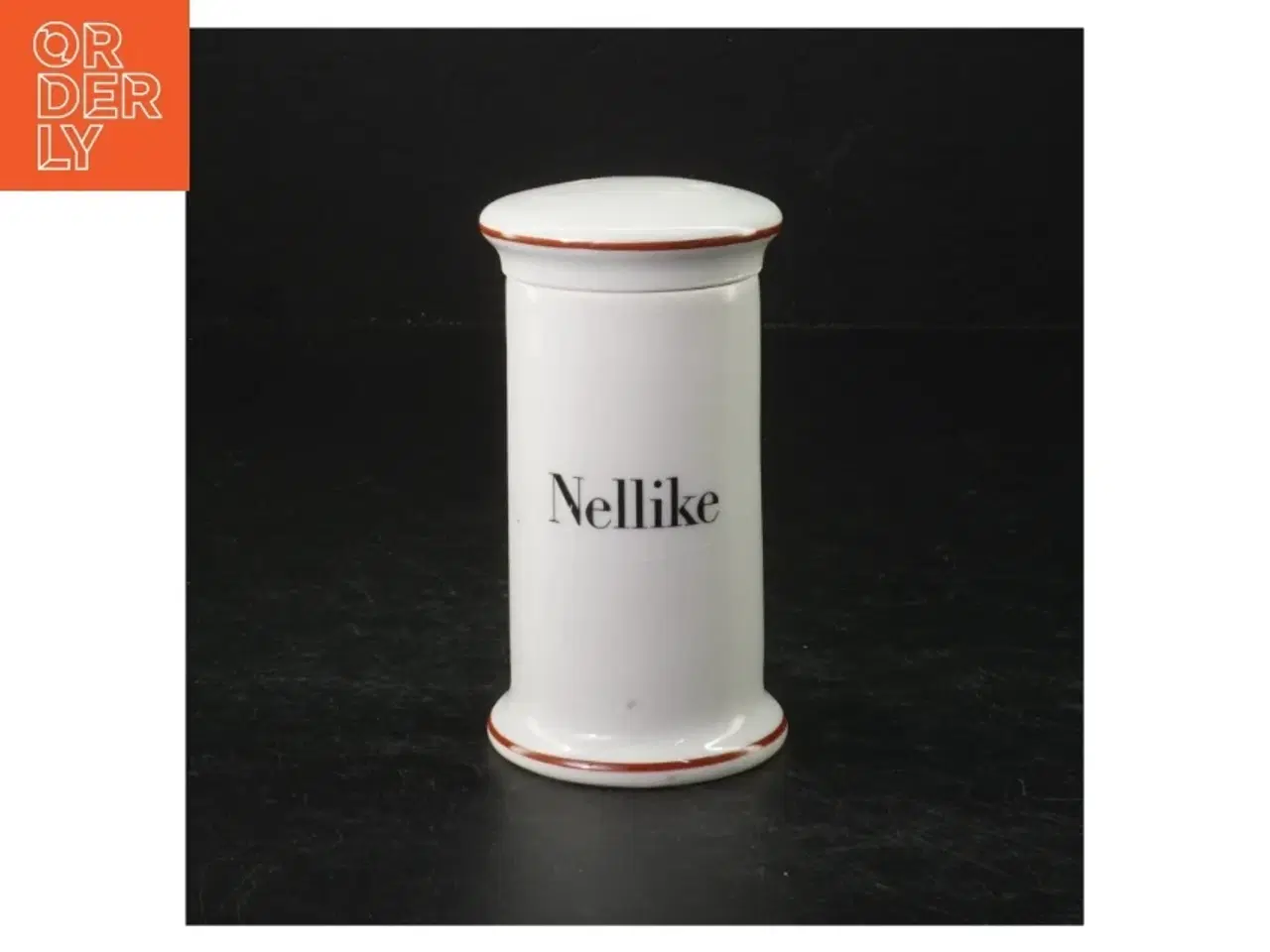 Billede 1 - Krydderikrukke med låg fra B&G (str. Ø 6,5x11,5 cm)