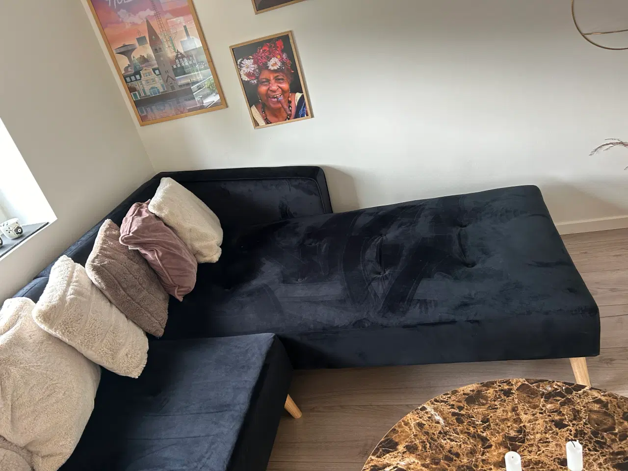 Billede 1 - Sofa i velour 