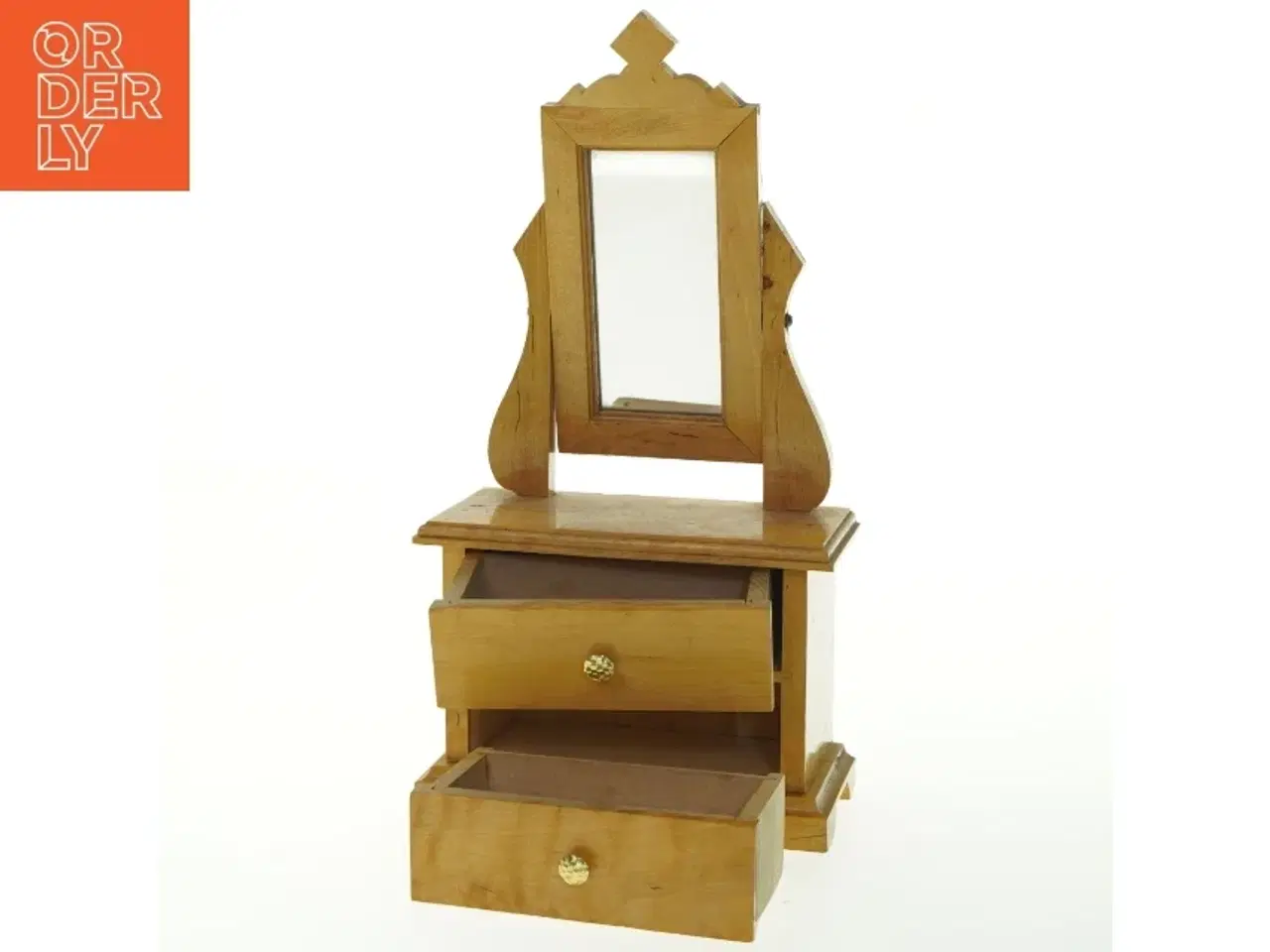 Billede 2 - Miniature kommode med vippespejl (str. 30x15 cm)