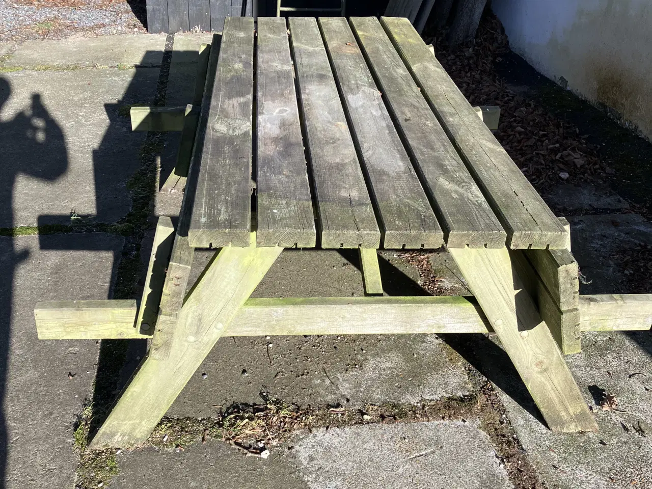 Billede 2 - Bord/bænkesæt med vippesæder