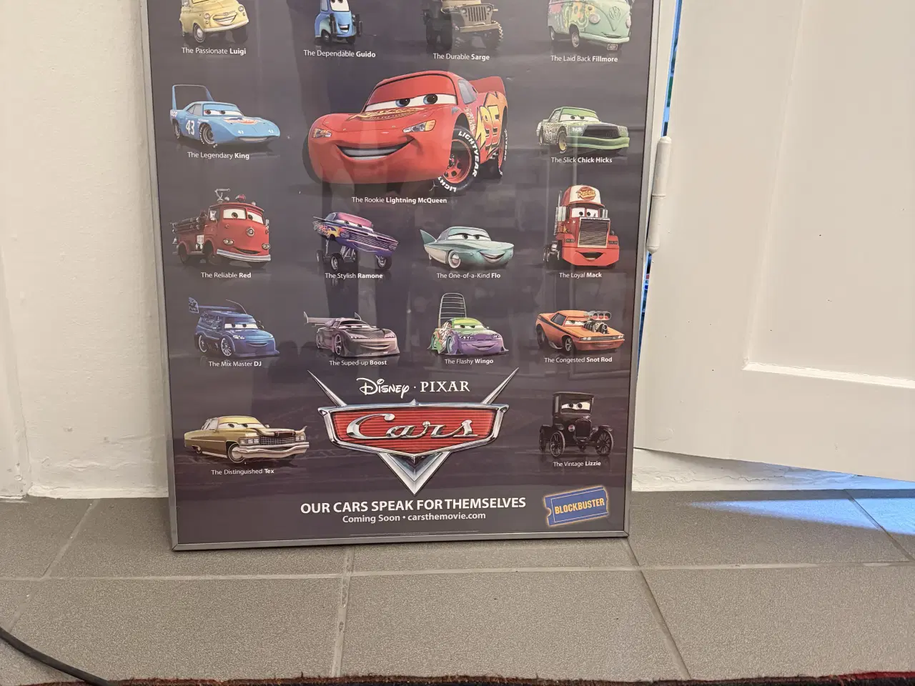 Billede 1 - Foto i ramme - motiv Cars