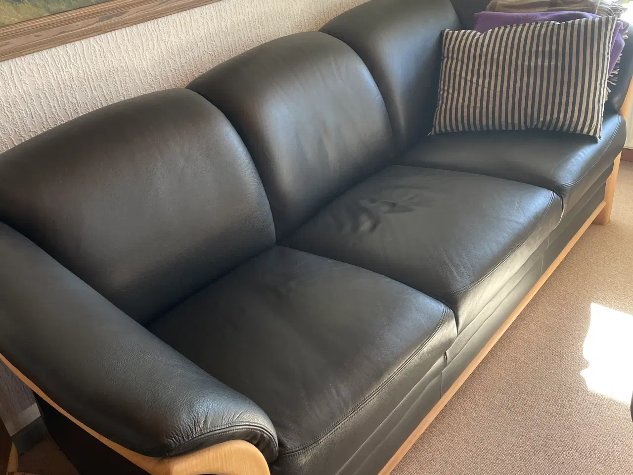 Billede 2 - Hjort Knudsen læder sofa +2 stole 