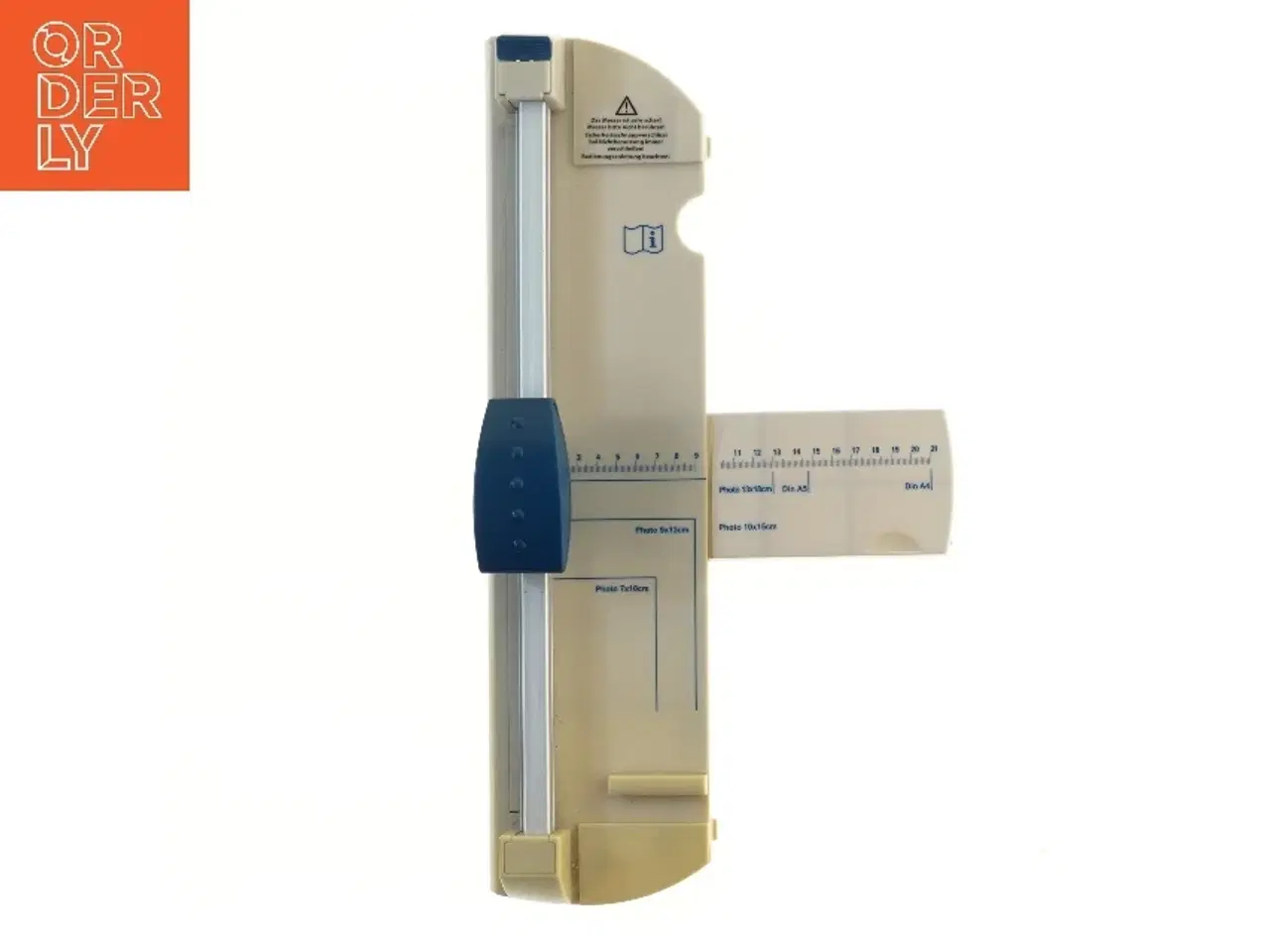 Billede 1 - Papirskærer med måleenheder (str. 44x11,5 cm)