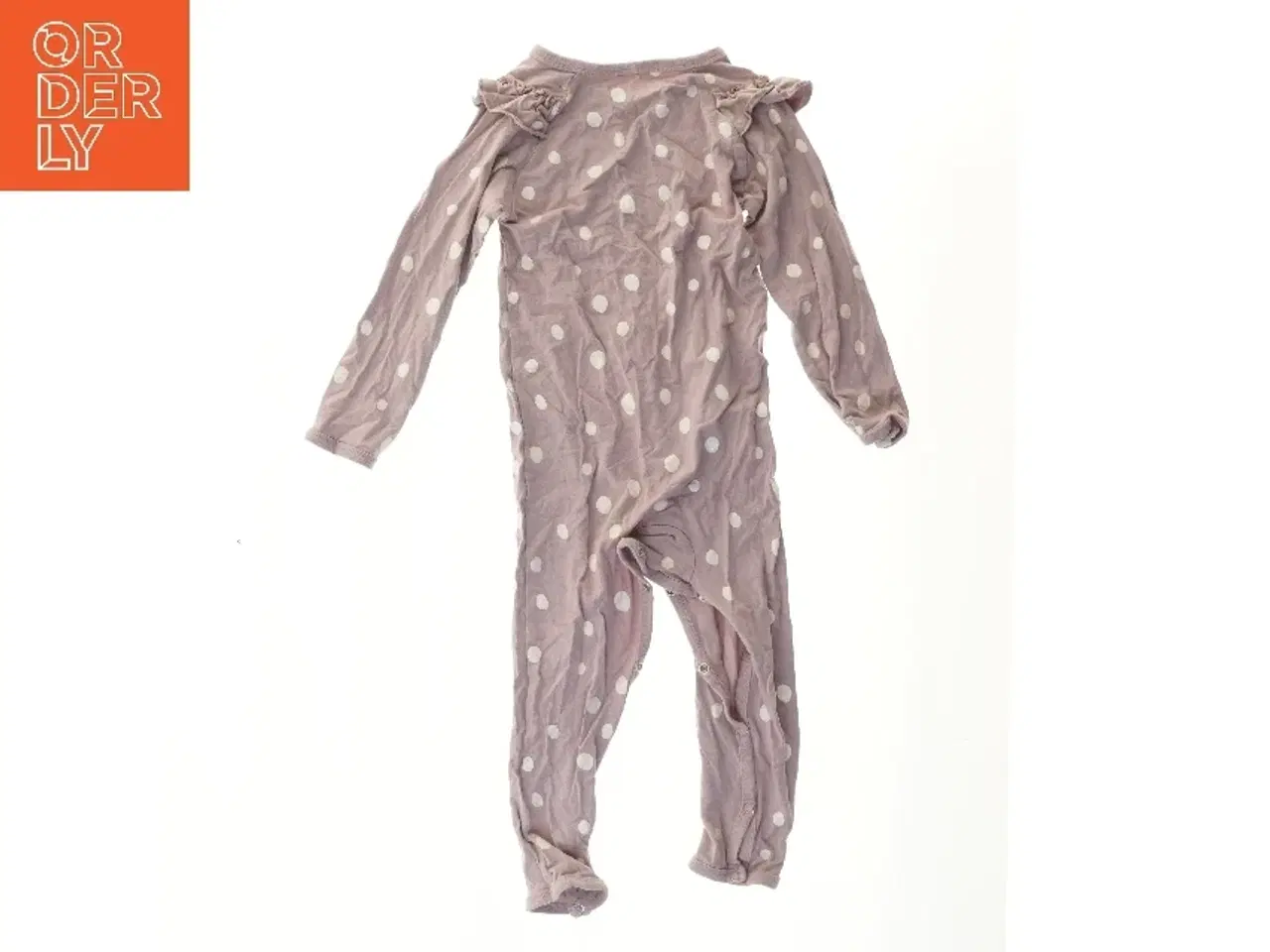 Billede 2 - Natdragt med glimmerprikker og flæser til børn (str. 80)