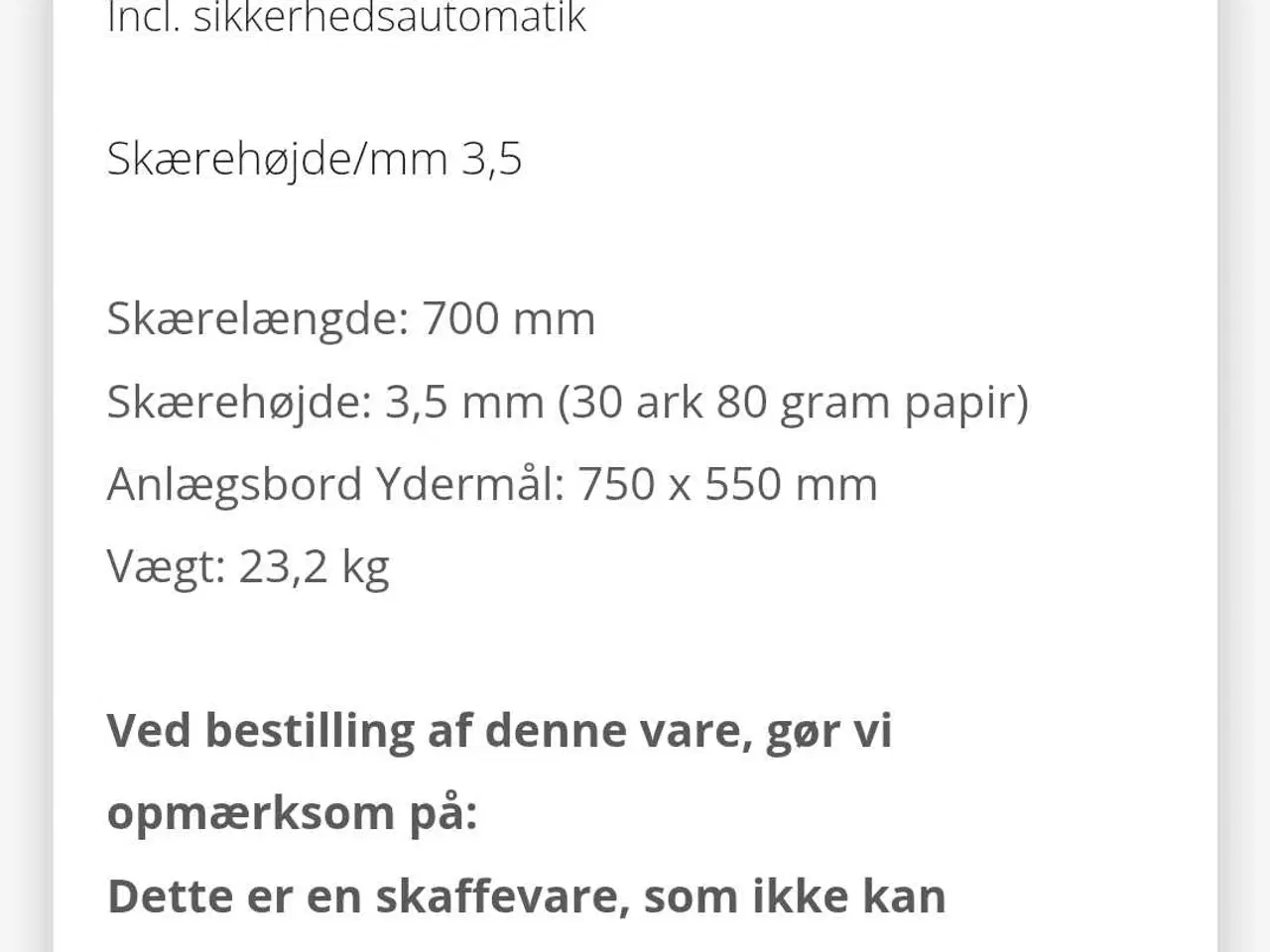 Billede 3 - Skære maskine