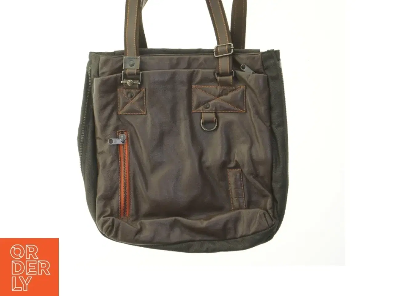 Billede 1 - Brun skuldertaske Mandarina Duck (str. 40x42 cm)