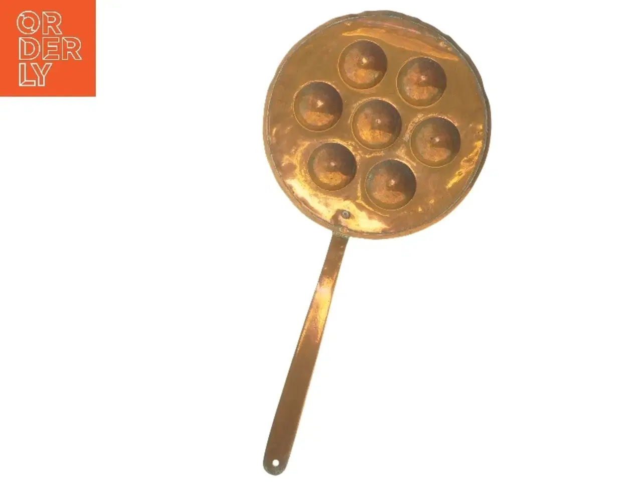 Billede 1 - Kobber æbleskive pande (str. Ø 26 cm)