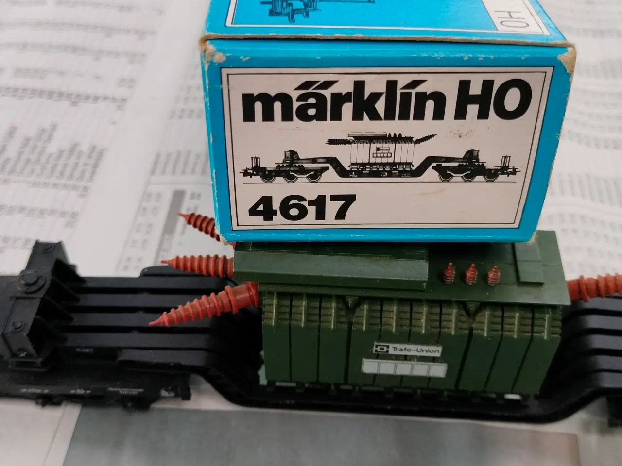 Billede 4 - Märklin 4617 Ladvogn med Transformator i orginal k