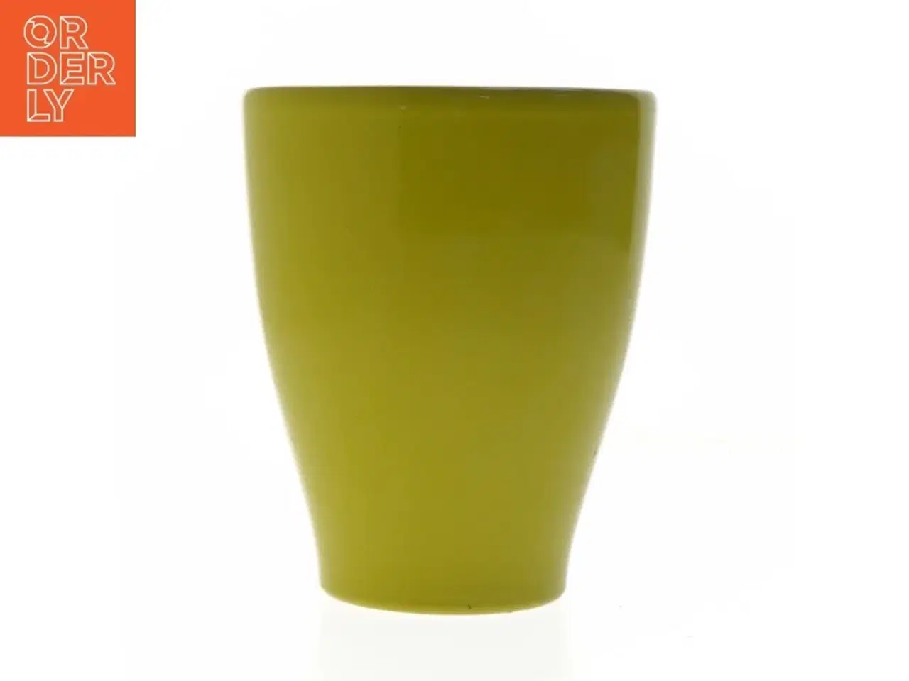 Billede 1 - Grøn vase (str. Ø. 13,5 cm. længde. 17 cm)