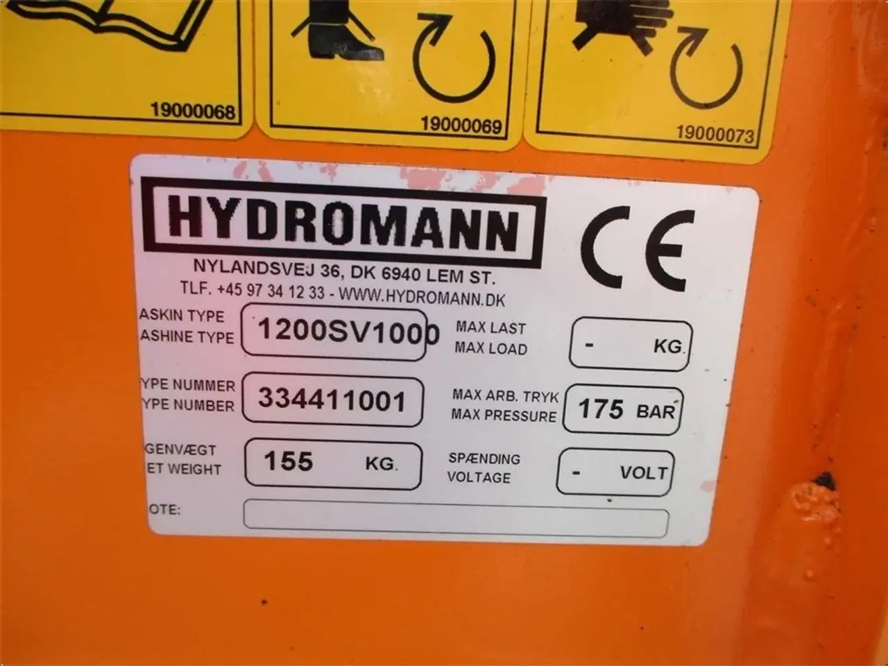 Billede 6 - Hydromann 1200 SV hydraulisk tud ig side skift, HELT NY