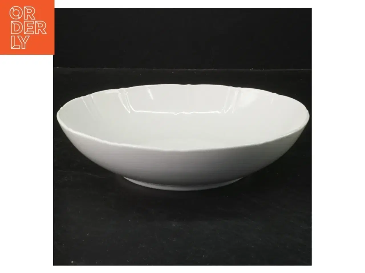 Billede 1 - Hvid porcelænsskål fra B&G (str. Ø 21x5 cm)