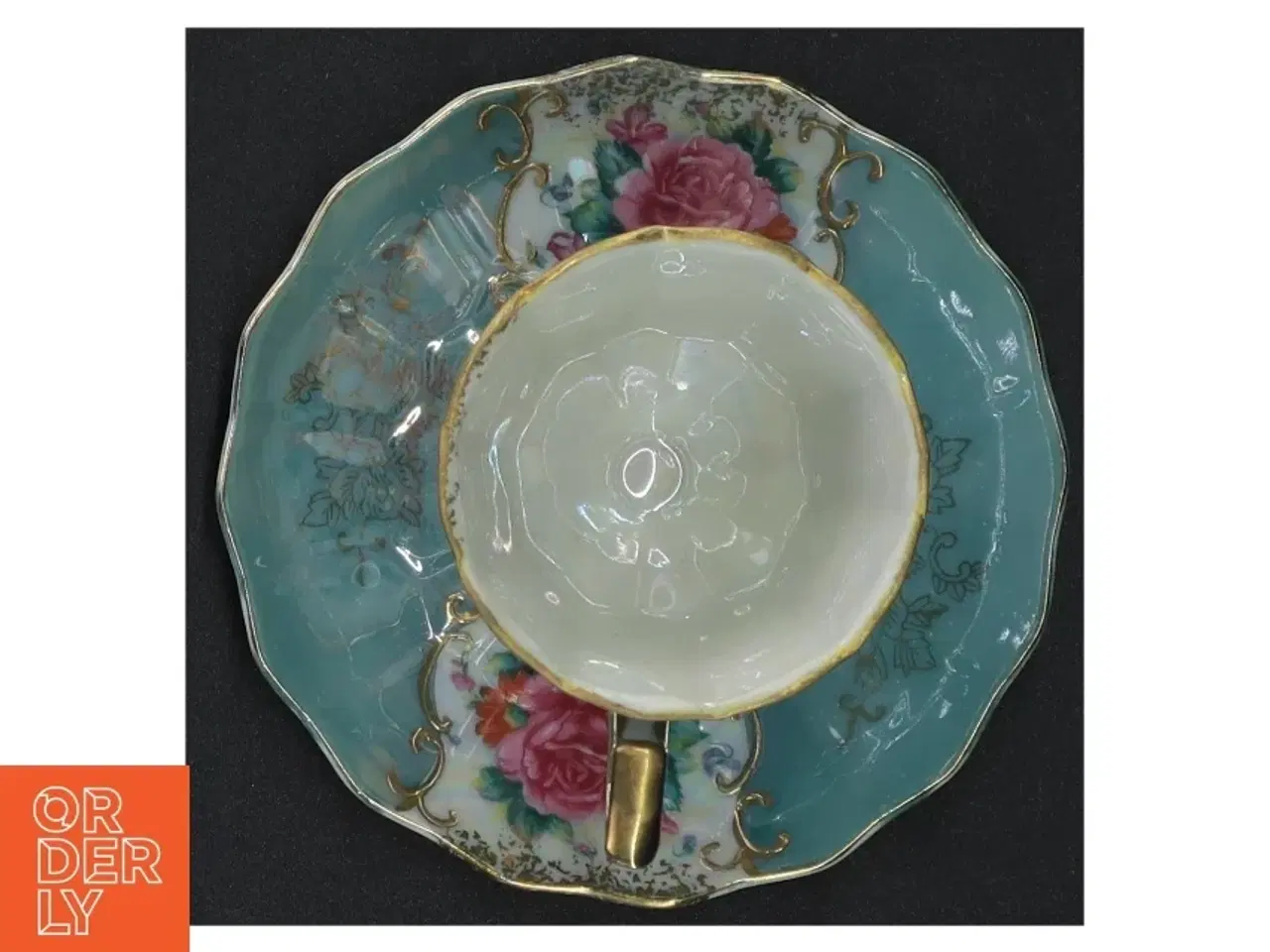 Billede 3 - Mokkakop med underkop (str. Diameter, 12 cm kop 7 x 6,5 cm)