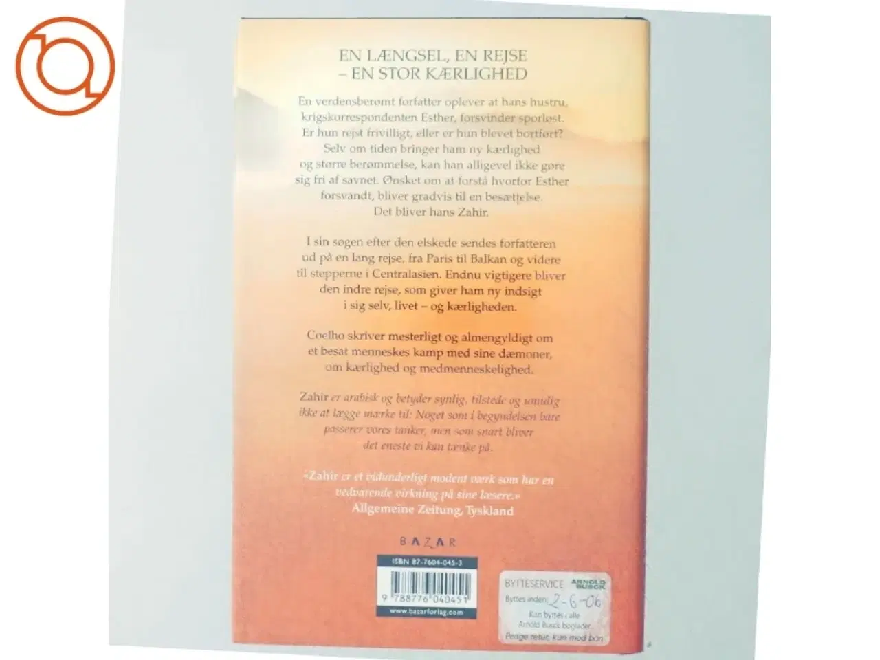 Billede 3 - Zahir af Paulo Coelho (Bog)