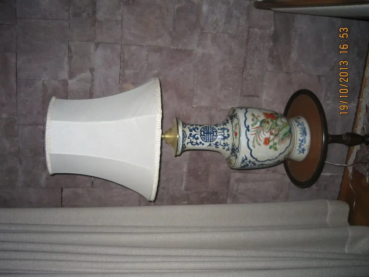 Billede 1 - Porcelænslampe, Japansk