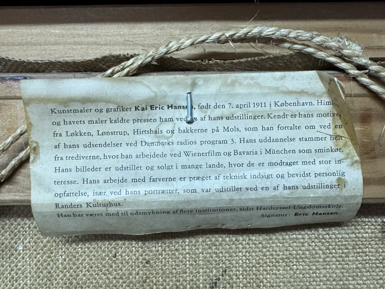 Billede 3 - Maleri af Mårup Kirke i Lønstrup uden anker