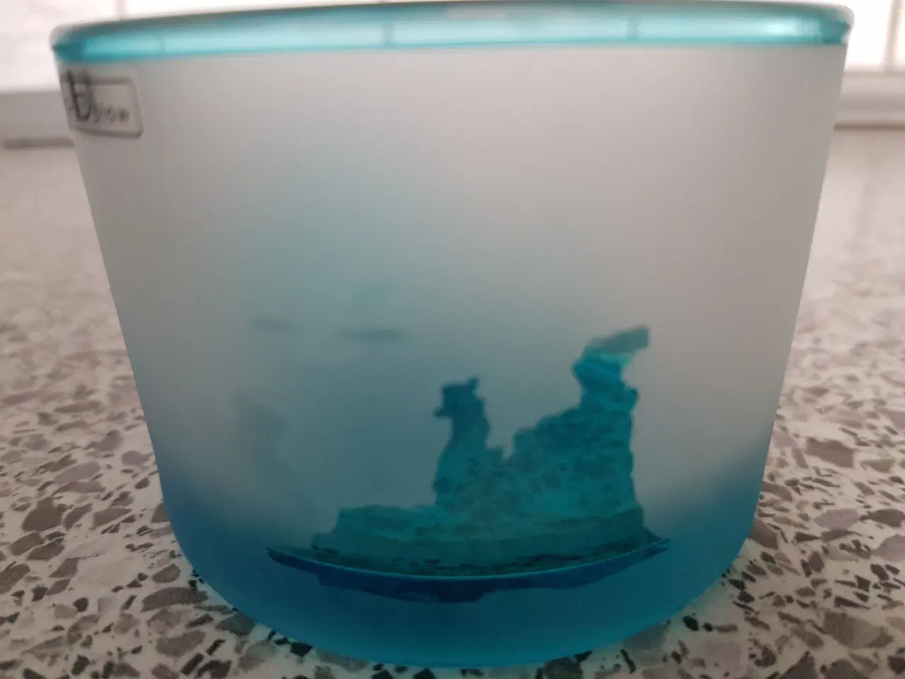 Billede 3 - Blå glas skål