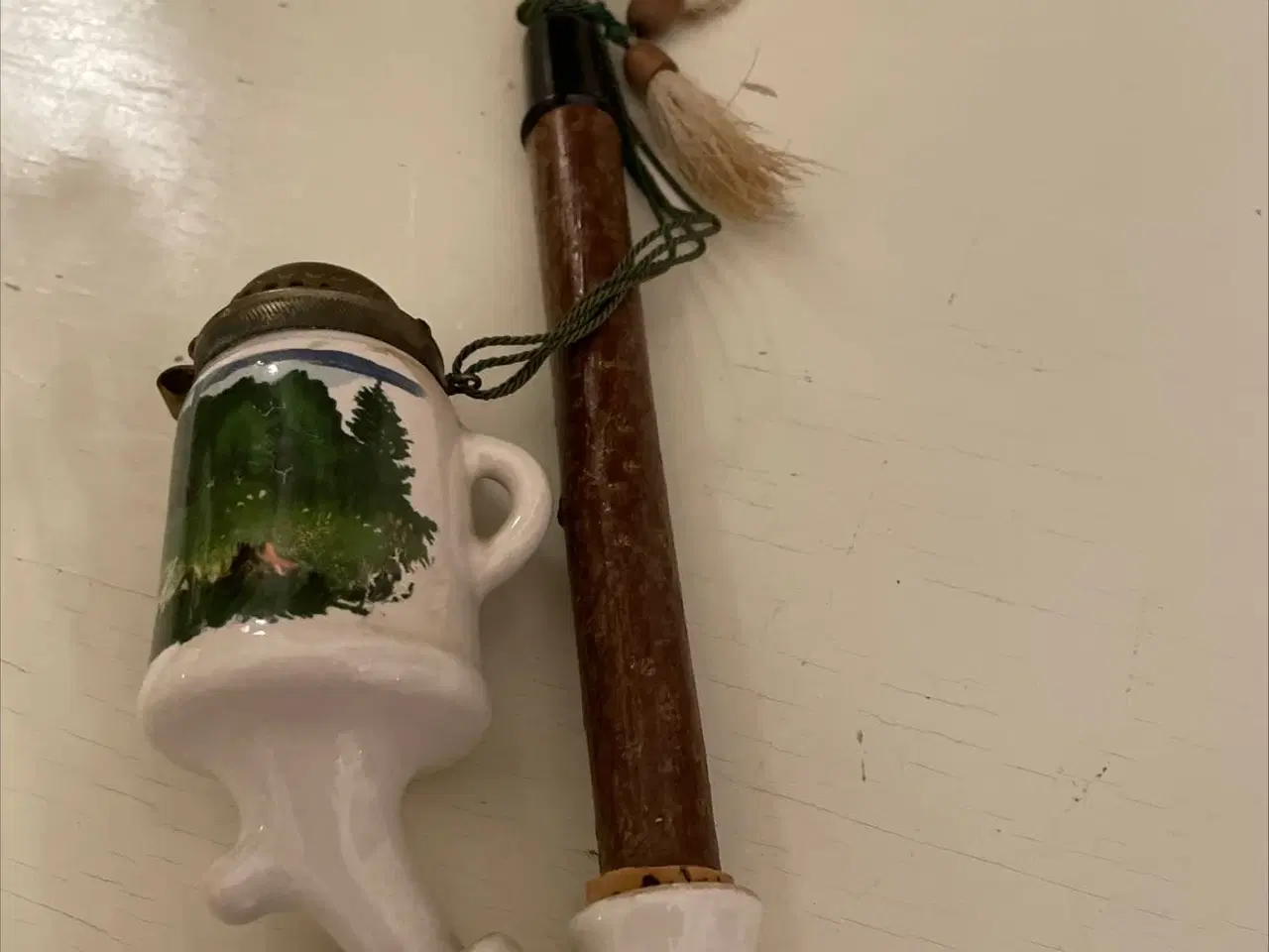 Billede 1 - Antik pibe med jagtmotiv