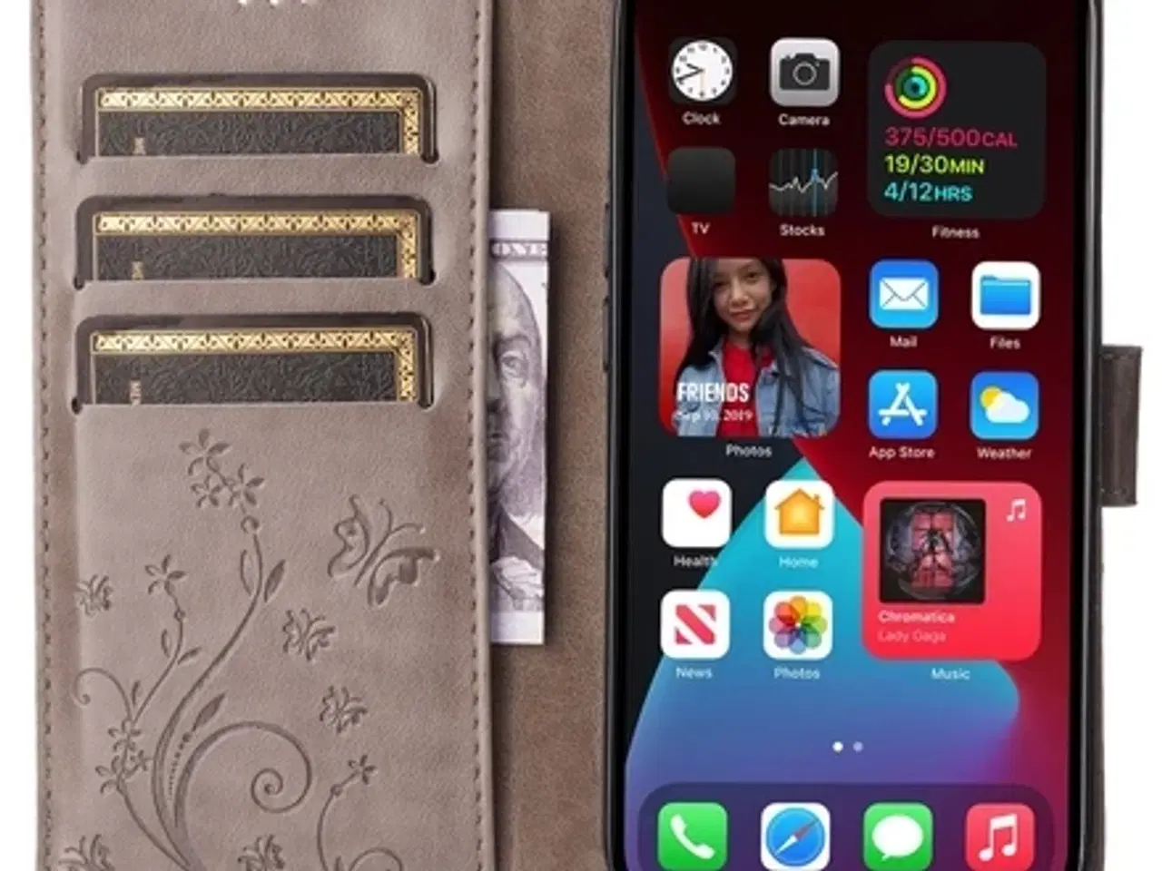 Billede 2 - Papillo Læder Flip Cover til iPhone 15