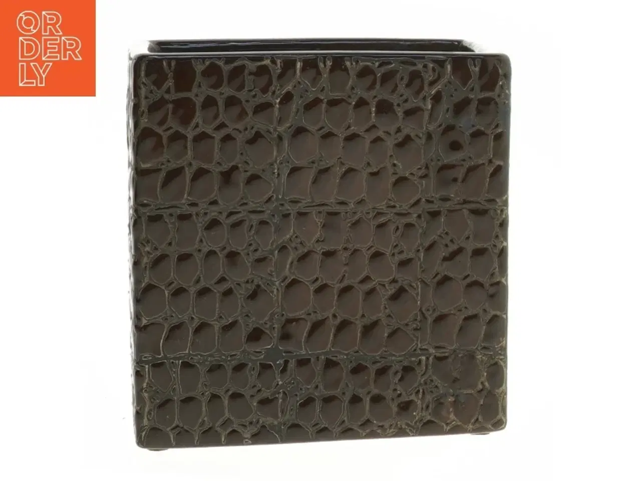 Billede 1 - Dekorativ vase i rektangulær form fra Kriton (str. 13x14 cm)