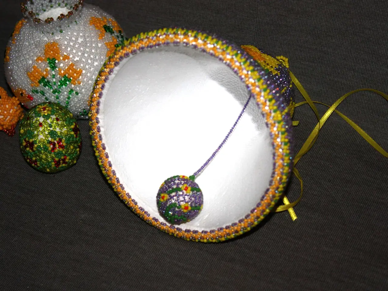 Billede 4 - Pynt til Påske Påskeæg 5 cm, Lysestager, 