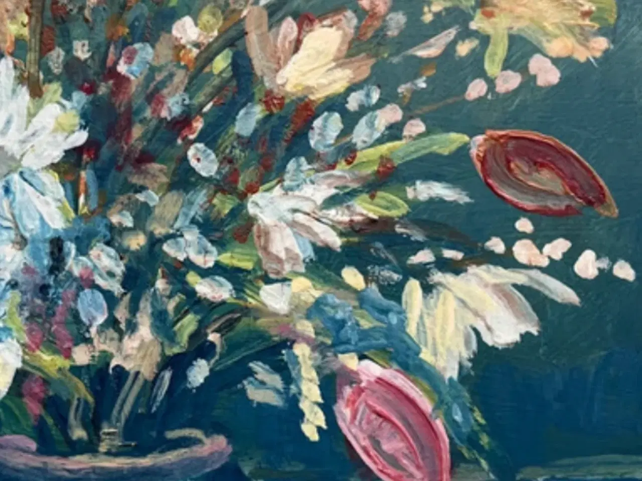 Billede 2 - Maleri af blomster