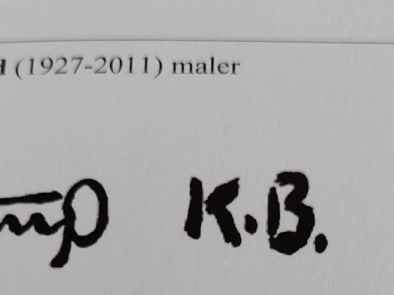 Billede 6 - KNUD BØSTRUP ( 1927-2011 ) oliemaleri