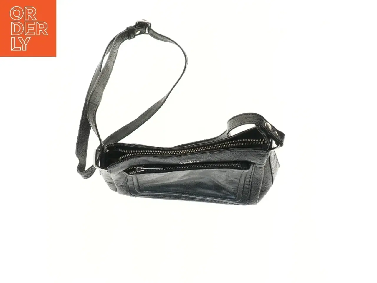 Billede 3 - Læder skuldertaske fra The Monte (str. 18x9x27 cm)