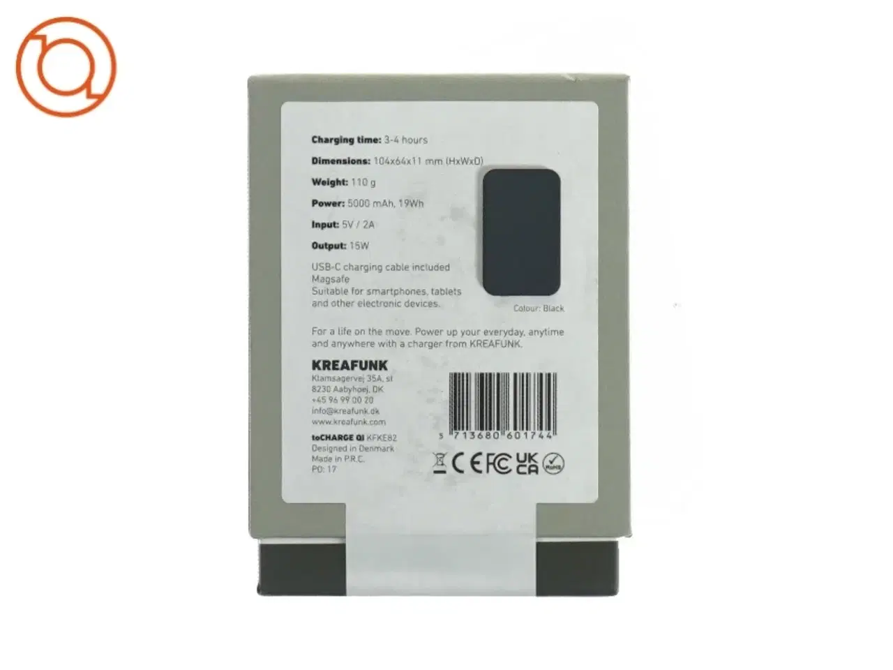 Billede 2 - Kreafunk est. 2011 Qi wireless charger