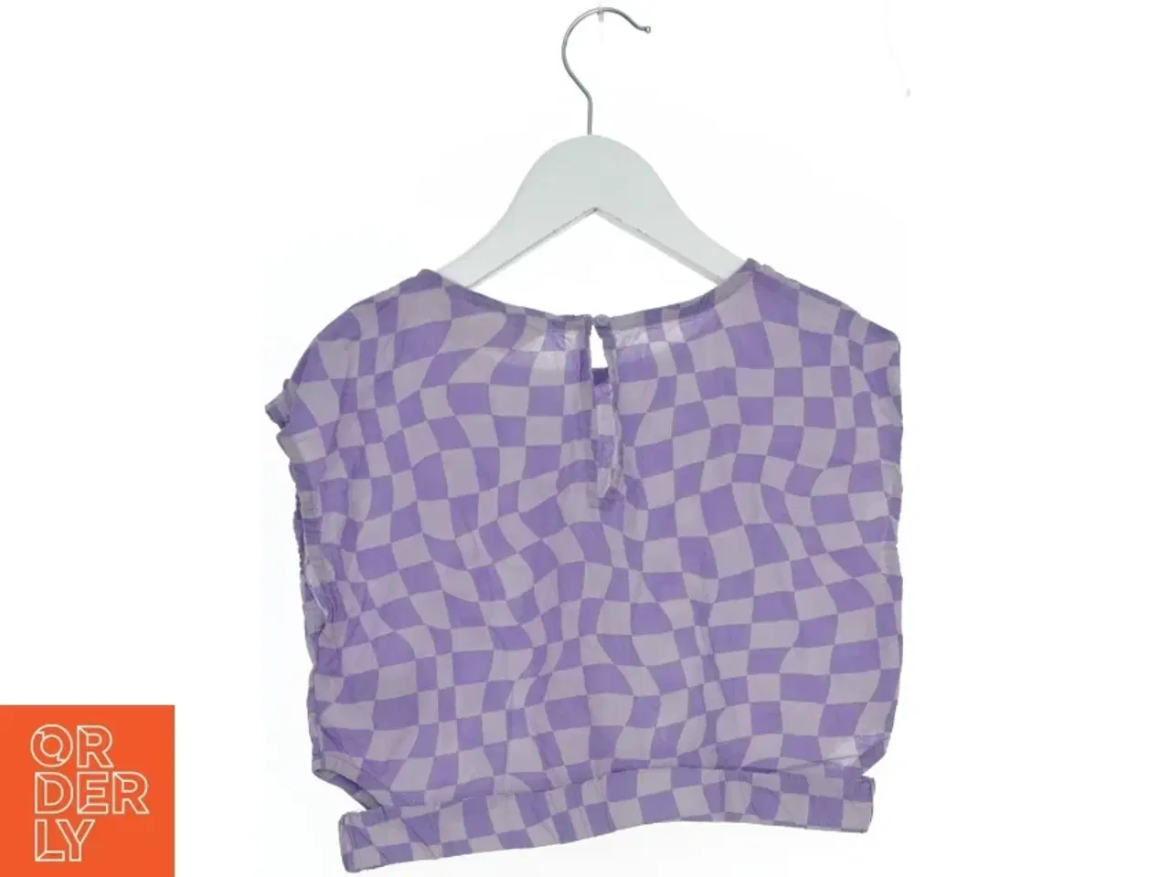 Billede 2 - Kortærmet bluse med bølgemønster fra H&M (str. 134)