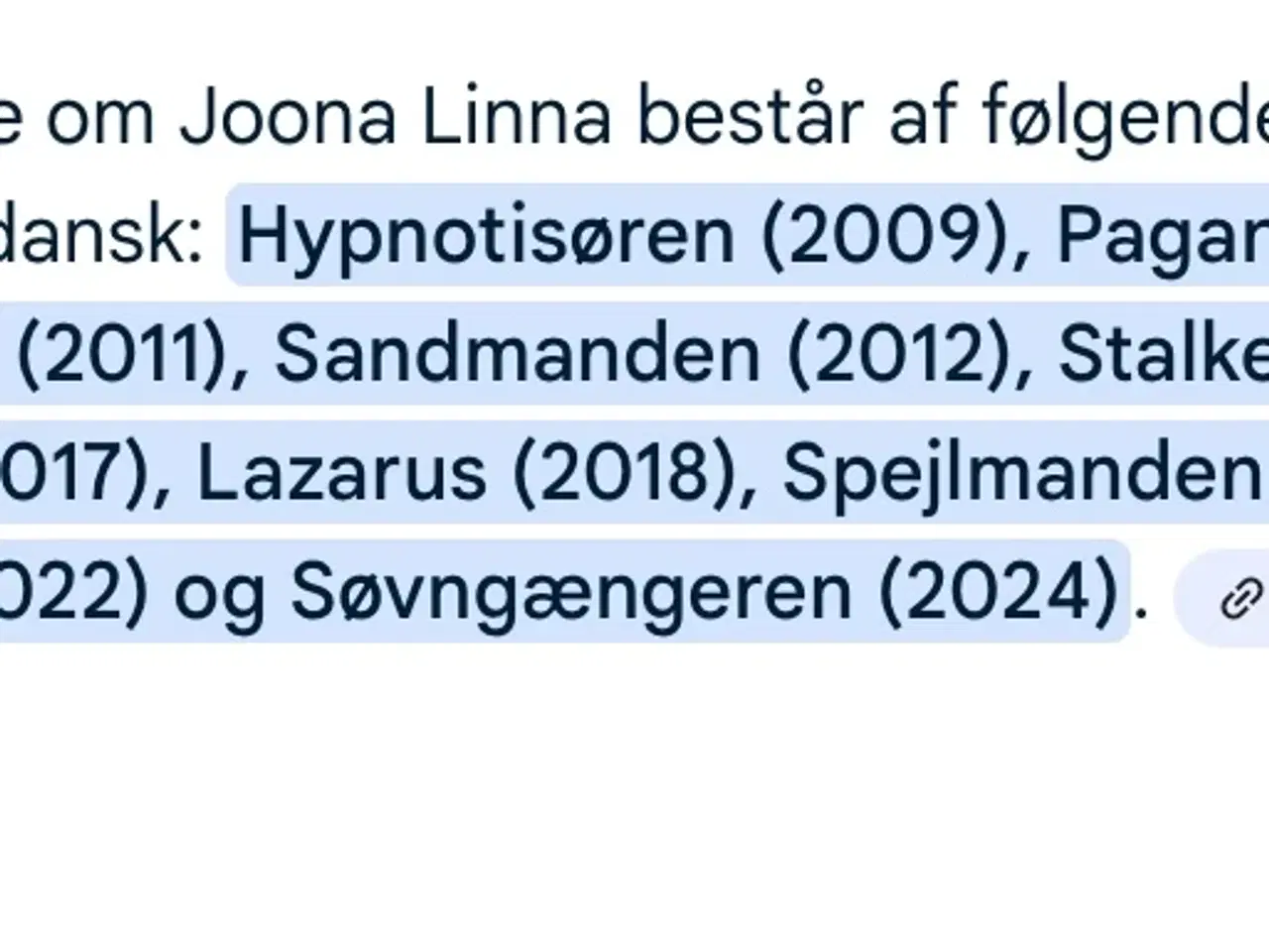 Billede 2 - Lars Kepler de 9 første bøger samlet pris kr 150