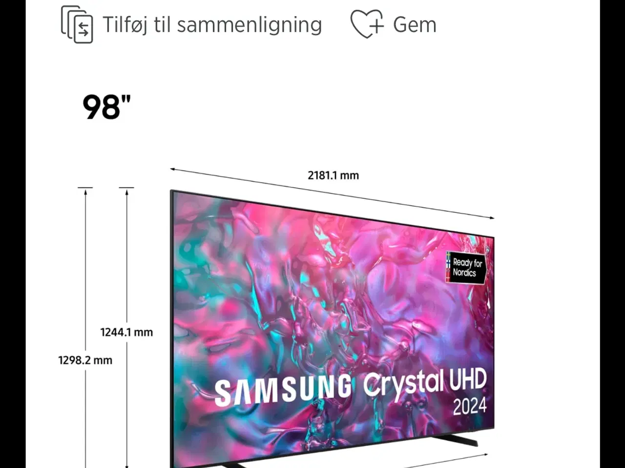Billede 3 - 98” Samsung 4K UHD 