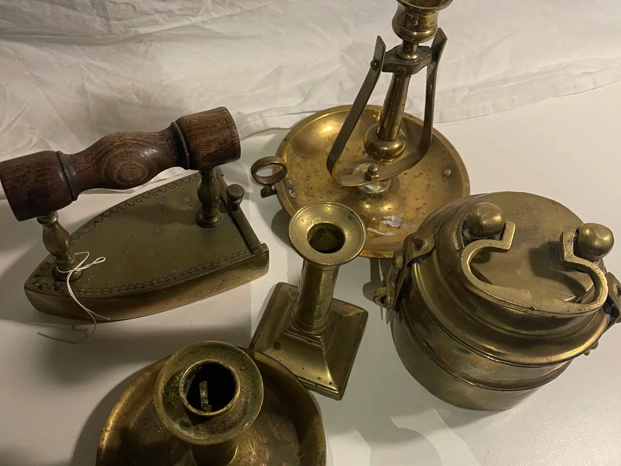 Billede 4 - Messing lot , lysestager m.m.
