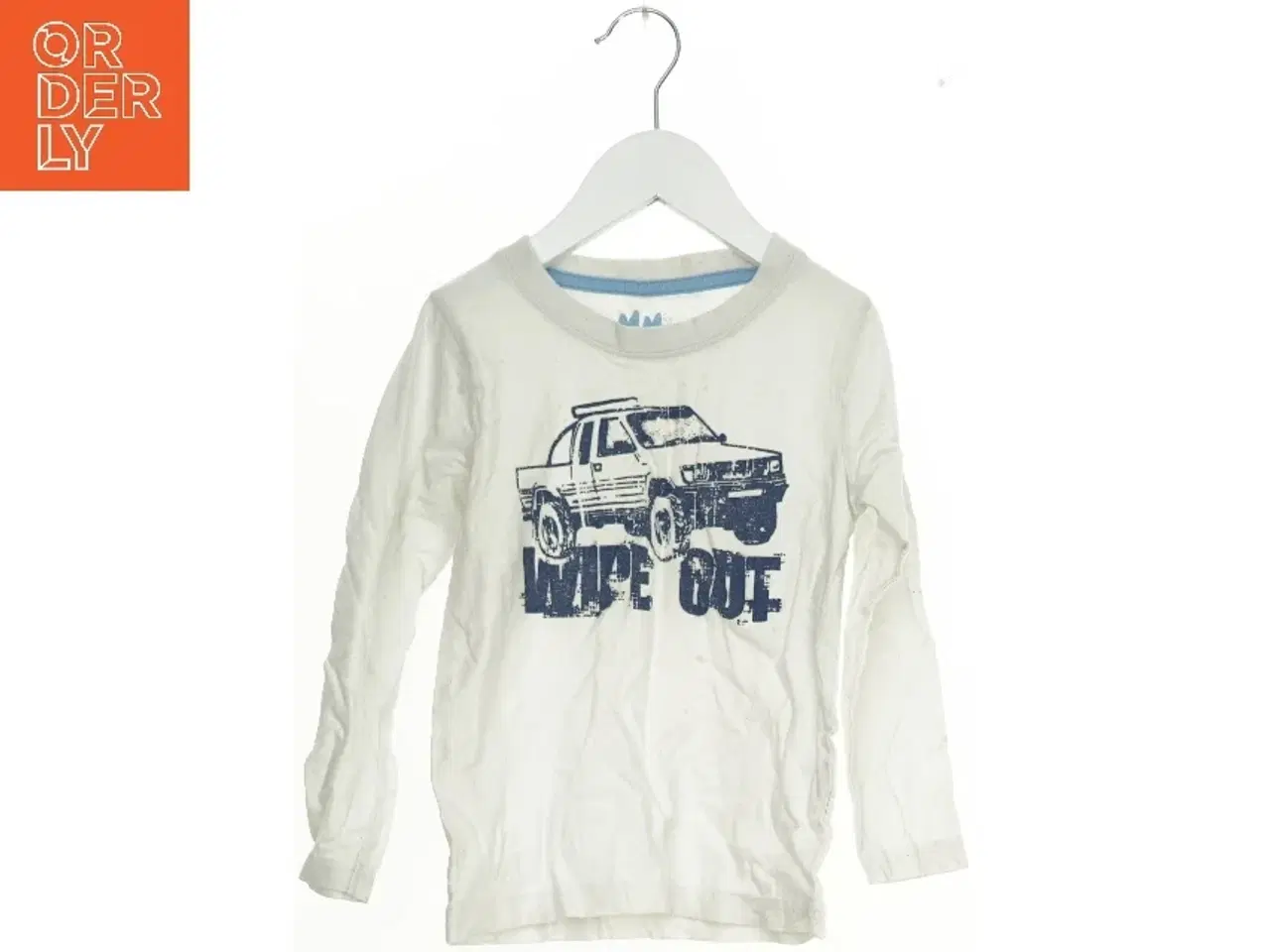 Billede 1 - Langærmet T-shirt med bilmotiv fra Mads & Mette (str. 104)