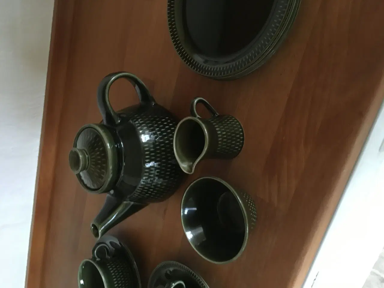 Billede 2 - Smuk retro  tepotte og kopper